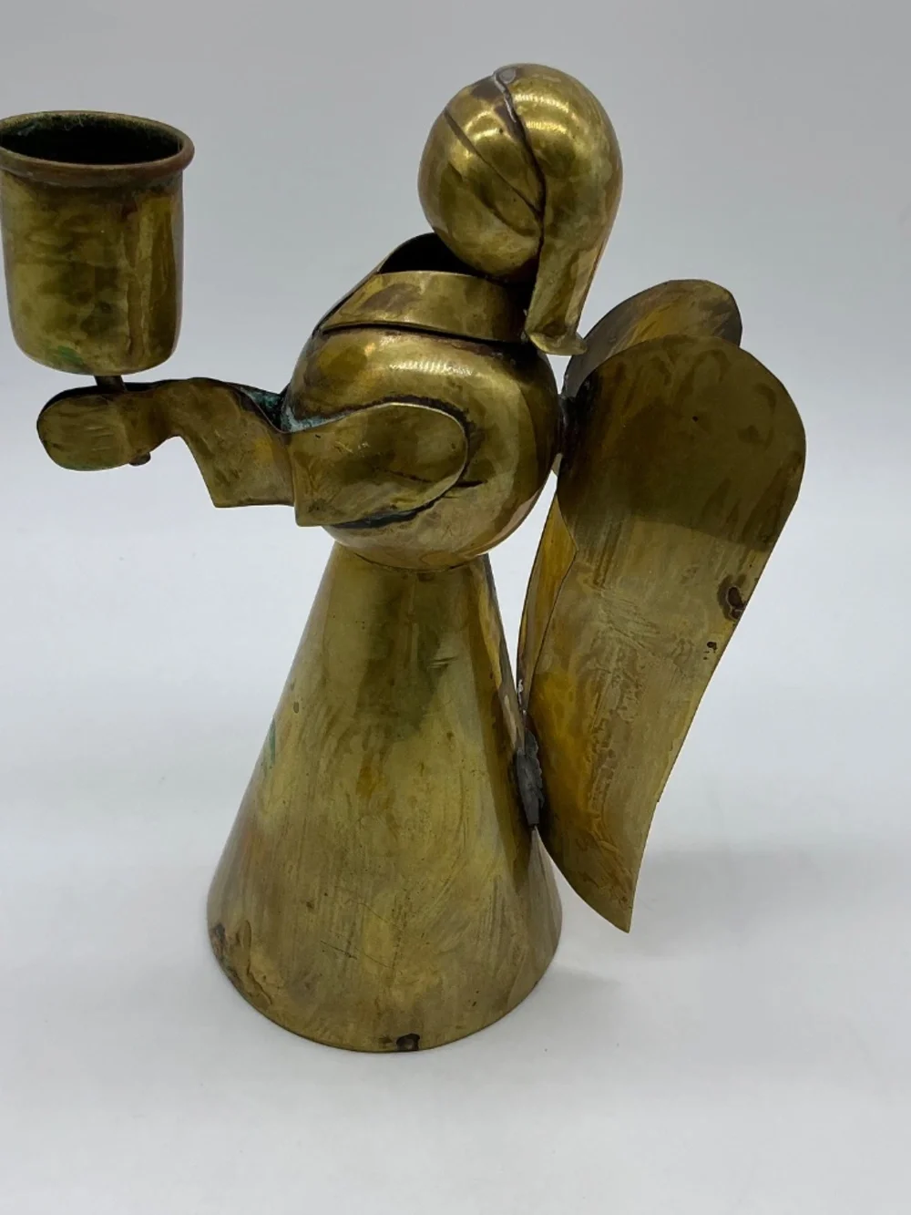 Brass Angel Candle Holder Vintage